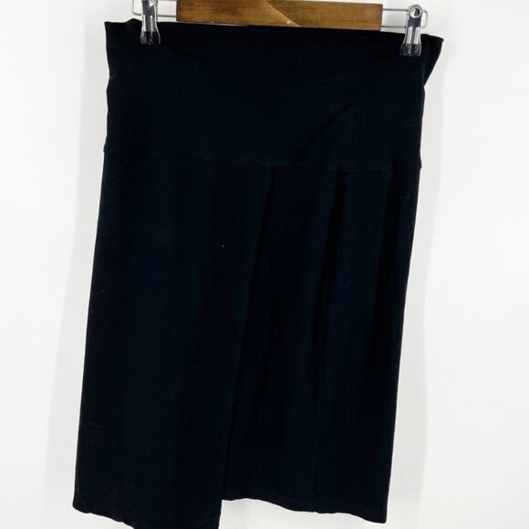 ✅ Athleta Seaside Fold Over Asymmetric Black Skirt S OUTDOOR WORKOUT YOGA - Picture 2 of 7